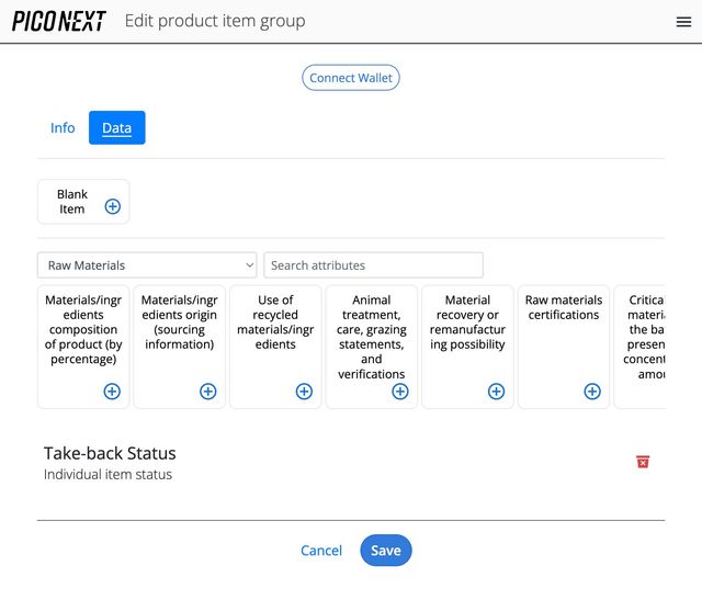 Within a Product Item Group, a company can define what data to report on at
the Item or Batch level.