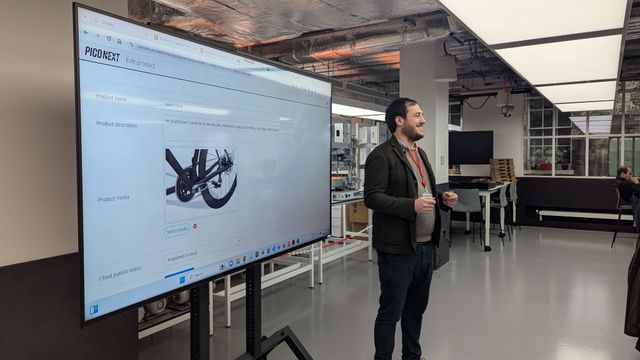 Because Digital Product Passports are a key part of the ESPR legislation, a
core element of the workshop was to have students create DPPs to communicate
the product details that they had spent weeks working
on.