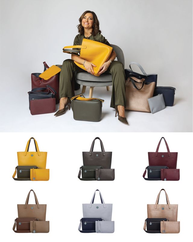 The Morphbag is a versatile set of everyday totes, clutches, and
clutches/wallets that transition easily among the many different activities of
women’s lives.