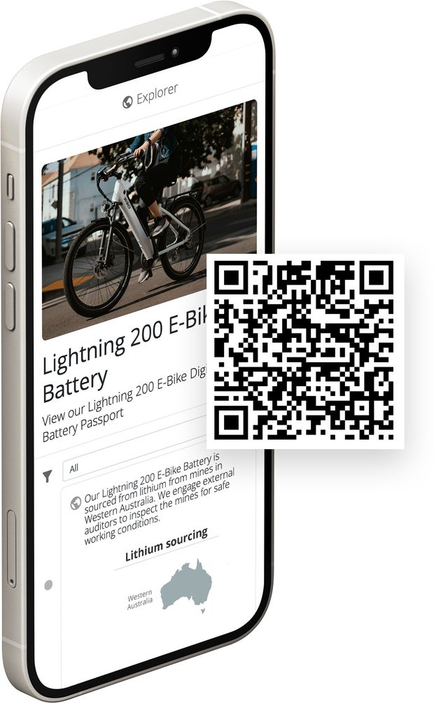 Consumers can access a Digital Battery Passport via a data carrier, like a
QR
Code